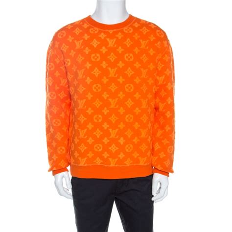 louis vuitton orange crew neck|Louis Vuitton sweatshirts for men.